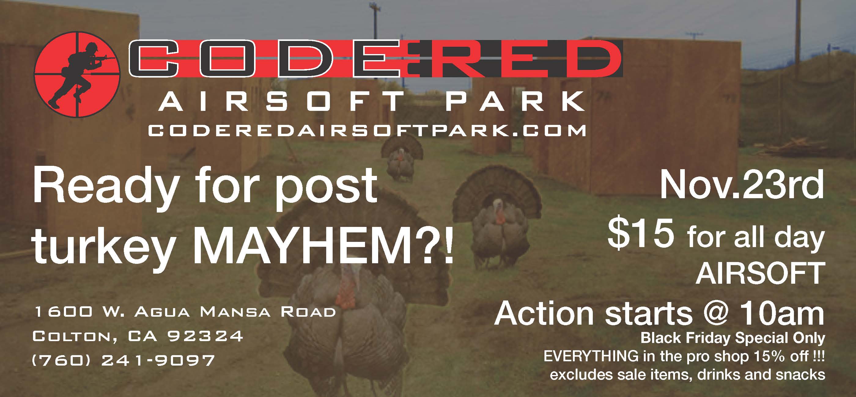 Code Red Airsoft Park Special Events